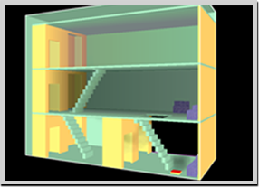 Smoke flow between different floors